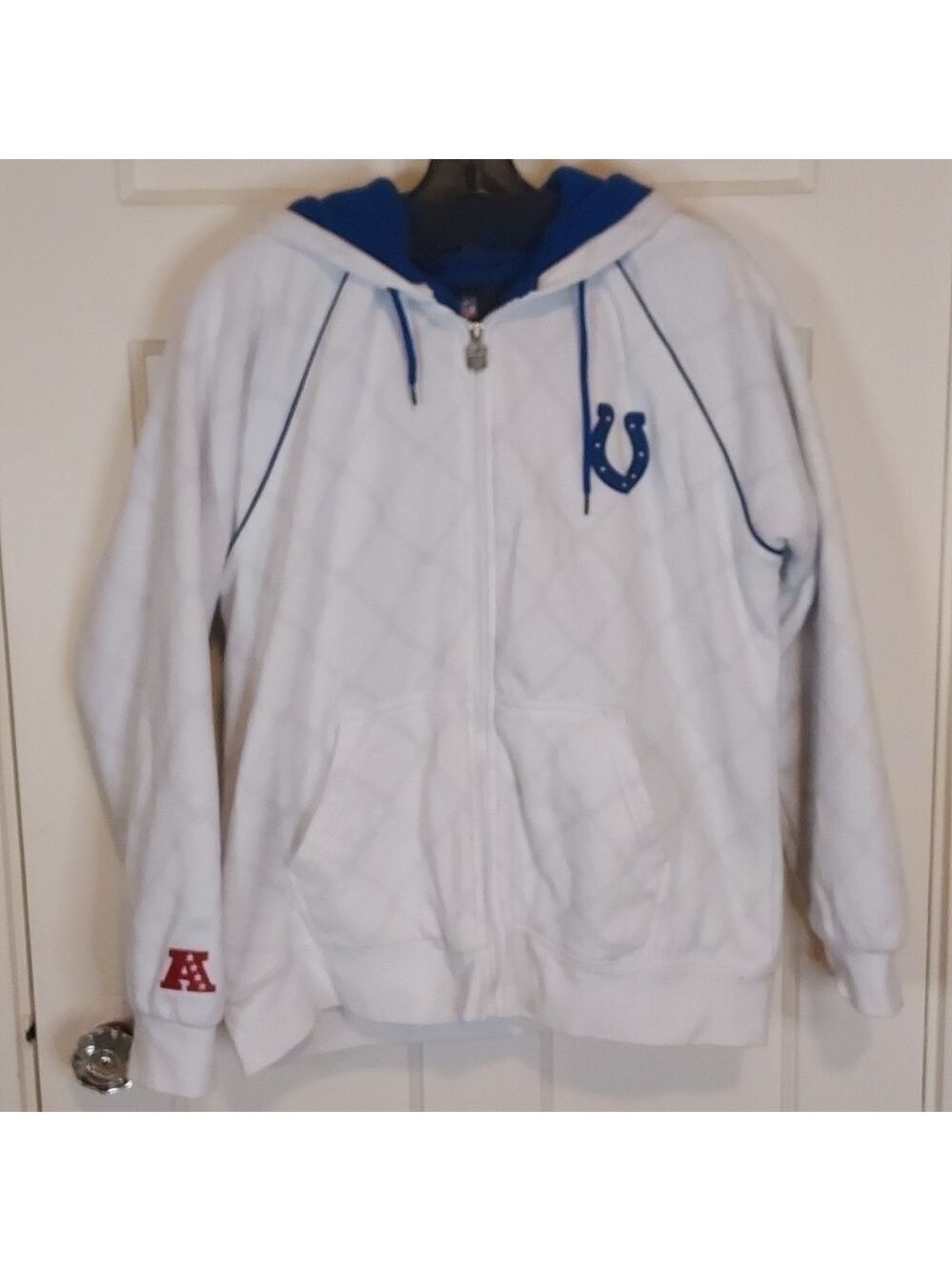 NFL Pro Line Indianapolis Colts Faux Sherpa Lined Hoodie
